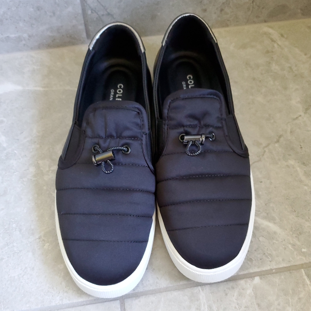 Cole Haan GrandPro Quilted Puff Black Slip-On 7.5